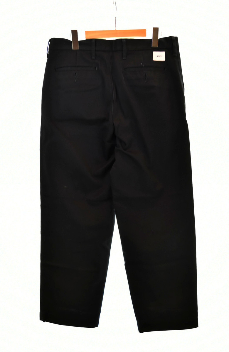 WTAPS Men's Crease Trousers Black Copo Twill Size 3 Used WTAPS Men's Crease Trousers Black Copo Twill Size 3 Used