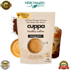 Cuppa Healthy Mushroom Insant Coffee with Lion's Mane - 30 Servings
