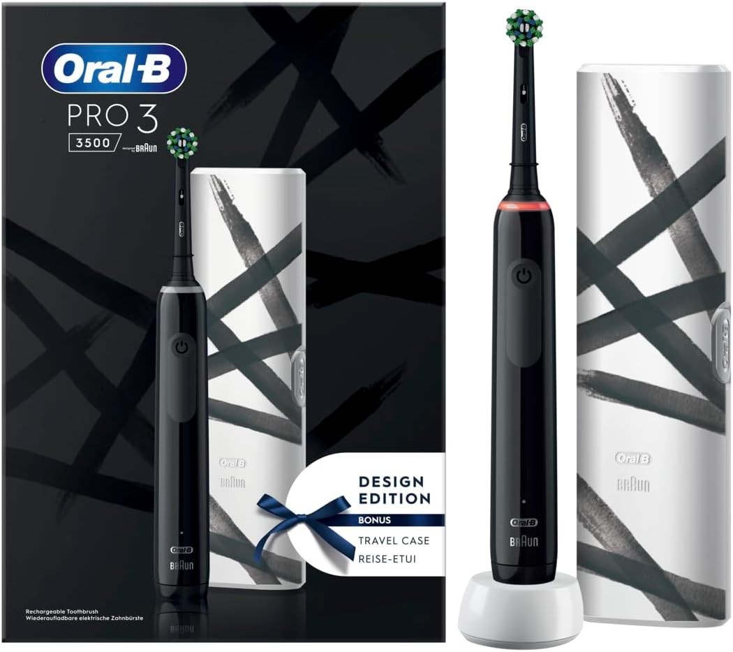 Oral-B Pro 3 3500 Nero: Protezione Gengive e Sorriso Bianco