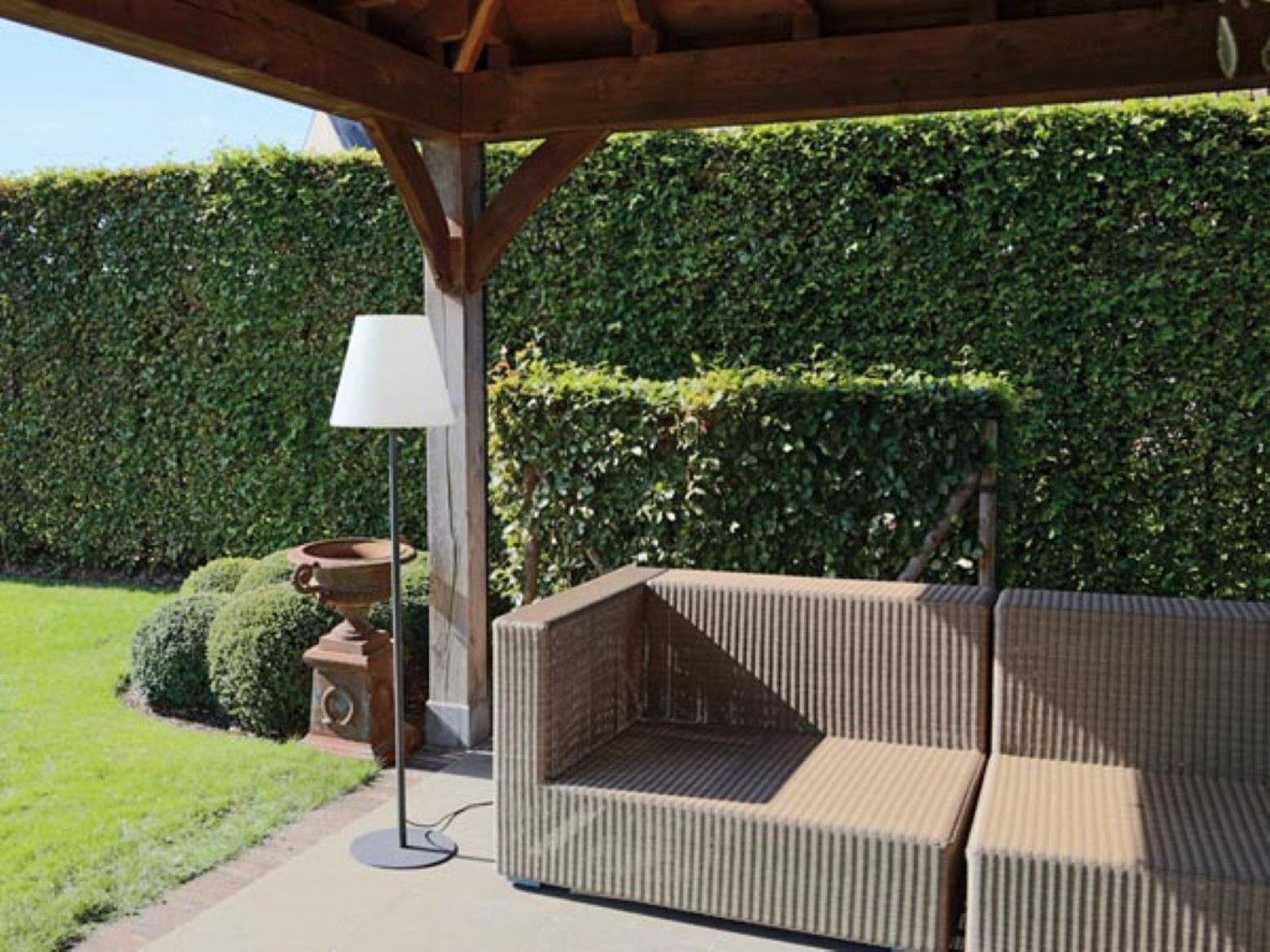 Lampada da Terra da Esterno per Esterno, Lampada da Terrazzo IP65 Illuminazione Giardino con Elettricità foto 5