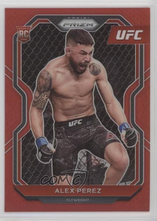 2021 Panini Prizm UFC Red Prizm 51/275 Alex Perez #26 0n1s