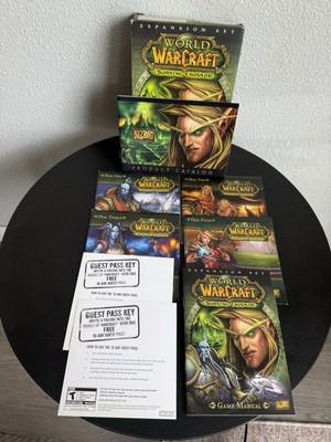 World of Warcraft: The Burning Crusade Expansion Set (4 Disc, PC) Complete.