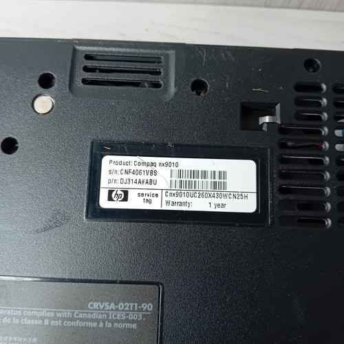 COMPAQ NX9010 LAPTOP - NOT TESTED FOR SPARES OR REPAIRS NOTEBOOK - Picture 10 of 12