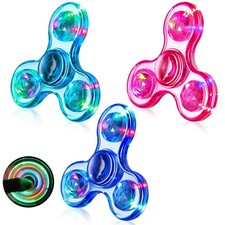Fidget Spinner 3 Pack, Light up Sensory Fidget Toys Adults Kids 4-8-12