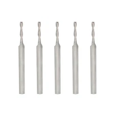 End Mill Bits 1.0mm (1/24") Engraving Machine CNC Milling Cutter 2-Edge Tungs...