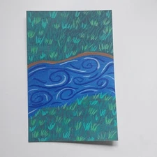 Sindy Fuhr Acrylic Painting Hand Made Nature Original Art Title Rushing River B