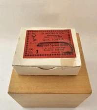 Vtg NOS Box O. Mustad & Son 3399 A Ringed Bronzed Sproat Fishing Hooks No 1 Size