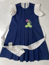 Girls Chocolate Soup Dress Blue Vintage Size 5 Knee Length