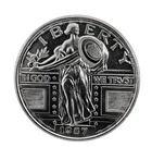1987 Standing Liberty Quarter Design 1 oz 999 Silver BU Coin