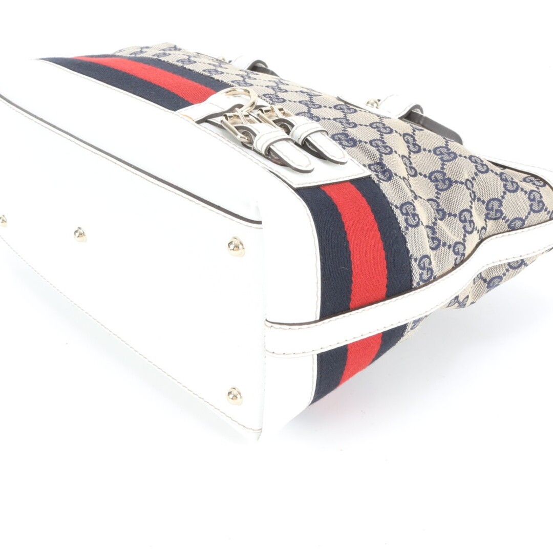 Gucci GG Canvas Sherry Line Leather Tote Used, Moderate Wear, 33cm Wide thumbnail 5