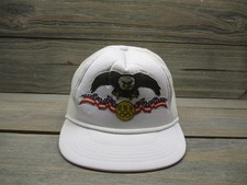 Vintage USA Olympic Team Hat Cap Snap Back Mens White Trucker Mesh Rope 90s