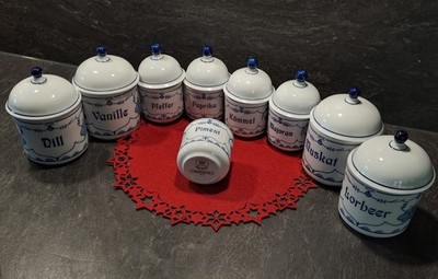 Kahla Porzellan Gewürzdosen 9 teilig