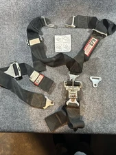 Vintage RJS Racing Equipment Drag Race Car Hot Rod Seat Belt Safety Harness