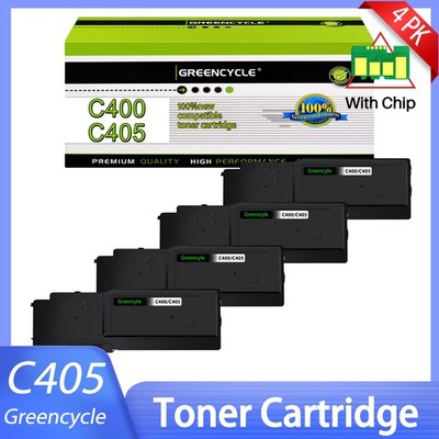 4PACK C400/C405 Black Toner Cartridge Replace For Xerox Versalink C400 C400DN