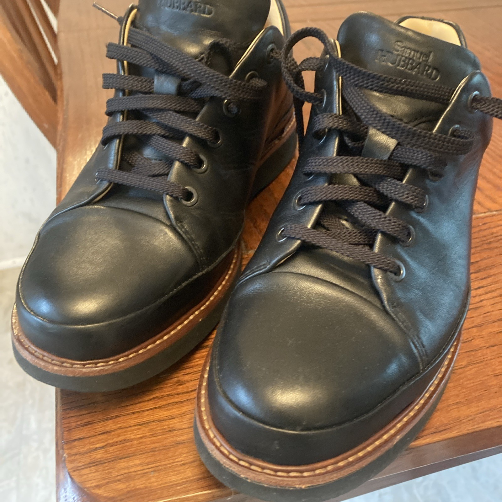 SAOLA Samuel Hubbard Uomo 8 M Sneakers Pelle Nera "Vestire Veloce" Scarpa Suola Vibram