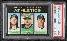 2020 Topps Heritage Rookie Stars AJ Puk Seth Brown Jesus Luzardo PSA 9 MINT fm0