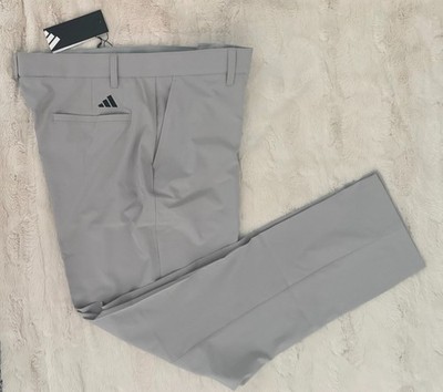new Adidas men's $75 Tapered 4 pocket GOLF PANTS solid Gray Color size 36/30 #12