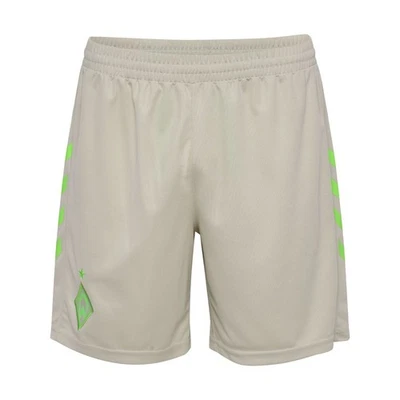 Hummel Werder Bremen Auswärtsshorts 2025 2026 Herren Kinder beige