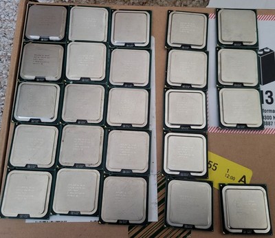 Lot of 24 Intel Core 2 Duo E8200 E8300 E8400 E8500 LGA 775 Desktop CPU Processor