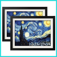 Cornice portafoto in legno, adatta per 12 x 16 pollici / 30 x 40 cm arte diamantata o olio pai...