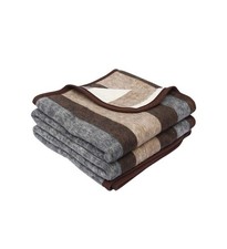 Alpaca Warehouse 100% Natural Alpaca and Sheep Wool Blanket King Size Thick H...
