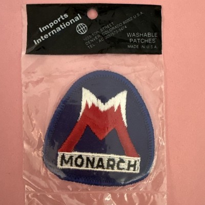 Vintage Monarch Mountain Ski Resort Patch Colorado unopened package