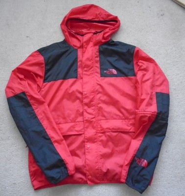 North Face Mountain Jacke Rot Schwarz Original Herren M BESCHREIBUNG LESEN R.E. marken