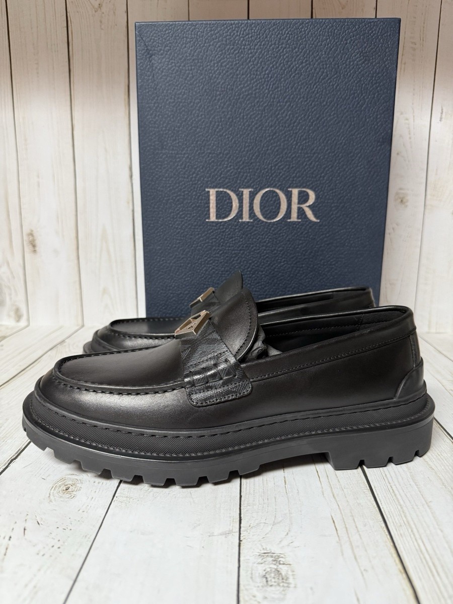 Christian Dior Explorer Leather Loafers Black Sz 40 / 7 | eBay