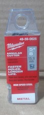 Milwaukee Tool 49-59-0625 5/8" X 1" Annular Cutter HIGH SPEED STEEL .625 X 1.0