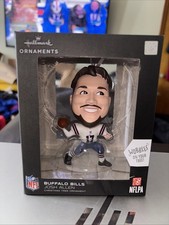 JOSH ALLEN BUFFALO BILLS CHRISTMAS ORNAMENT BOBBLE HEAD