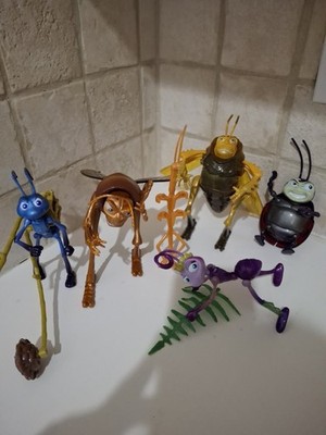 Disney Pixar Vtg 1990s A Bugs Life Vintage Figurine Toy Lot Flik Hopper Francis 
