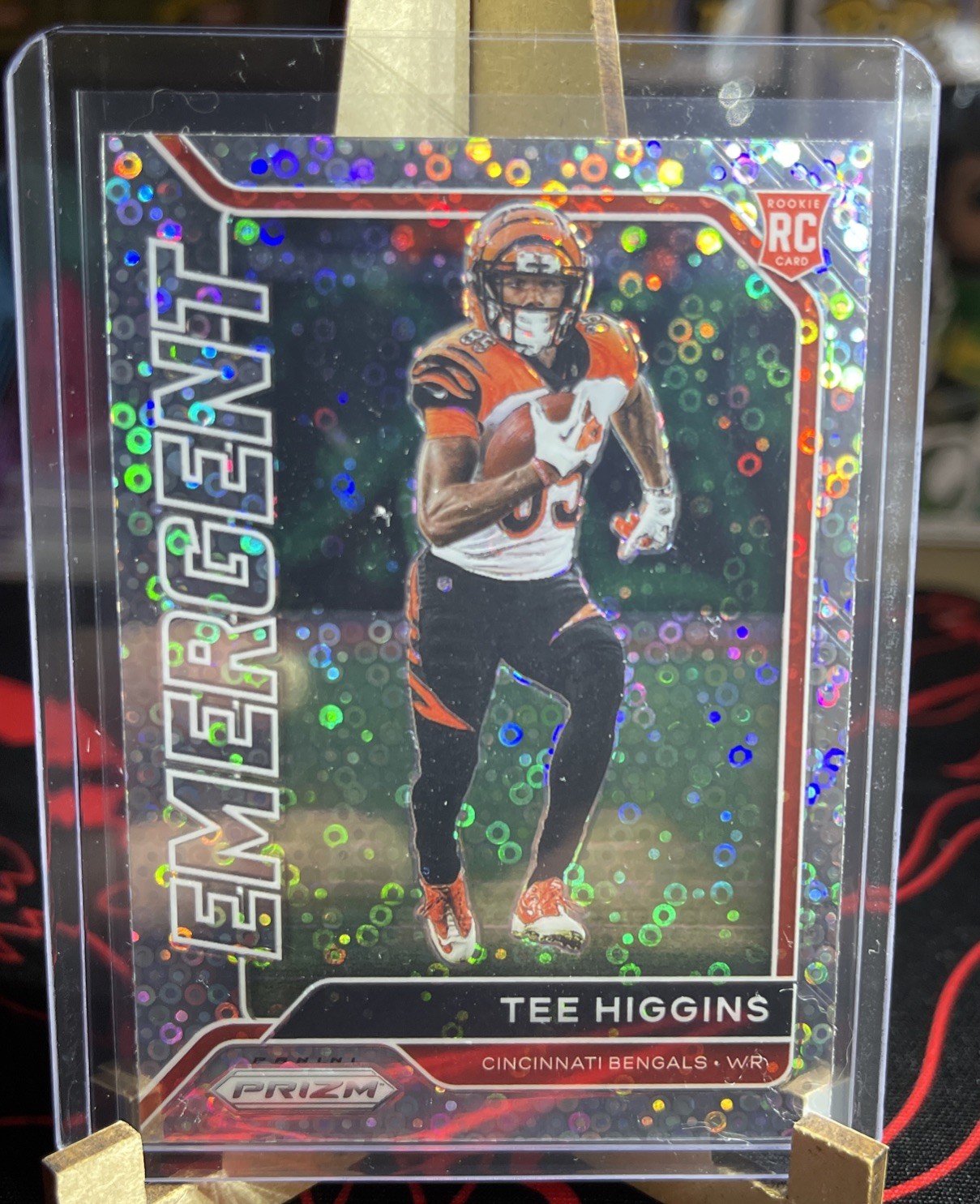 2020 Panini Prizm - Emergent Tee Higgins #17 No Huddle Prizm (RC)