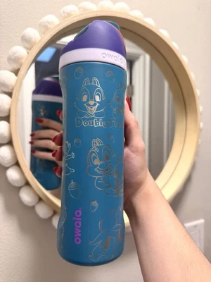 Engraves Owala Free Sip 24oz Chip and Dale, Engraved Tumbler Chipmunks - Image 1 of 3