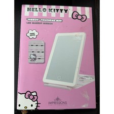 New Hello Kitty Impressions Vanity Touchpad Mini Led Makeup Mirror Ribbon Pink