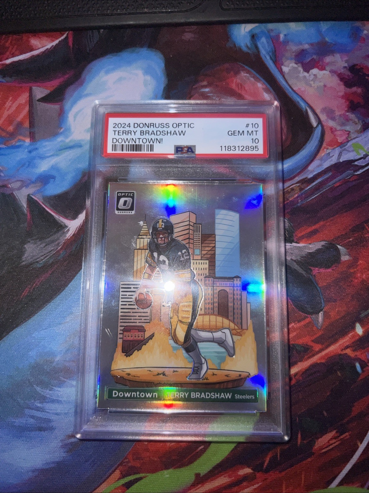 2024 Panini Donruss Optic Downtown! Terry Bradshaw #10 PSA 10
