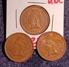 1907 Indian Head Cent Uncirculated  3 coin Lot  Unc — photo 7