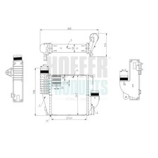 HOFFER Ladeluftkühler PEUGEOT CITROËN OPEL 1,6 1,2 0003637170 03637170 3637170