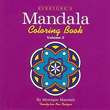 Everyone's Mandala Coloring Book Paperback Monique Mandali