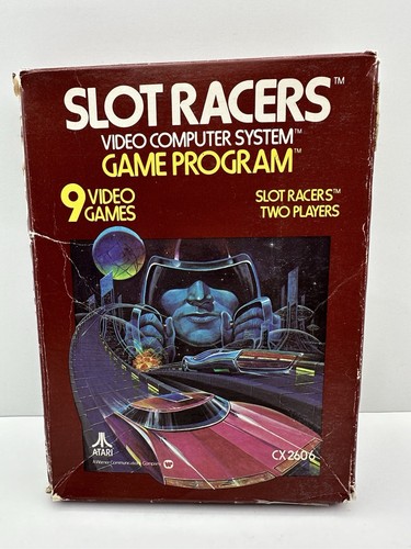 Slot Racers Atari 2600 1978 Complete Cartridge Box Manual CIB Cleaned Tested - Picture 10 of 15