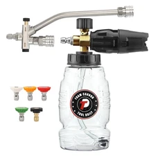 Tool Daily Pressure Washer Foam Cannon with Dual Connector Accessory Double T...