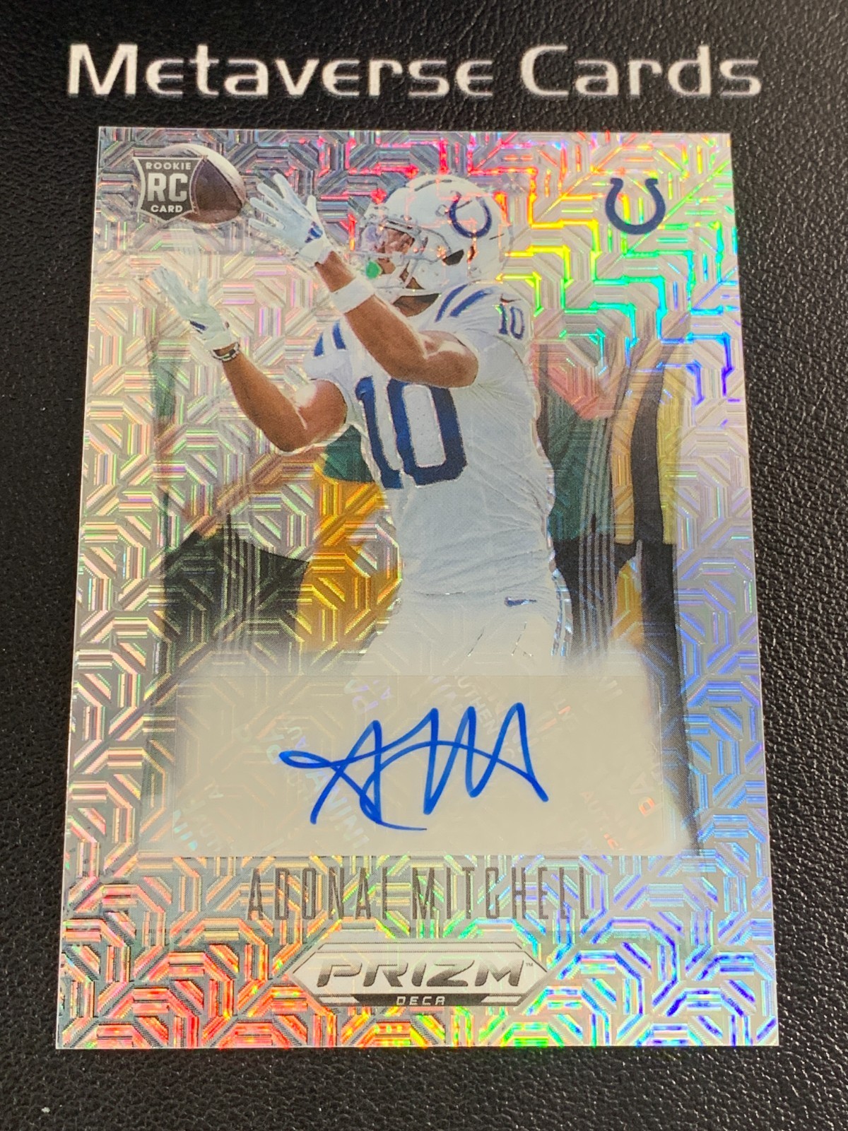 2024 Panini Prizm Deca Adonai Mitchell Mojo Prizm Rookie RC Auto 01/25 1/1 SP