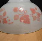 Vintage PYREX 443 Mixing Bowl Pink Gooseberry 2 1/2 Qt Cinderella MINT