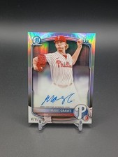 2025 Bowman Chrome Mavis Graves Auto Refractor 1st Prospect #/499 Phillies