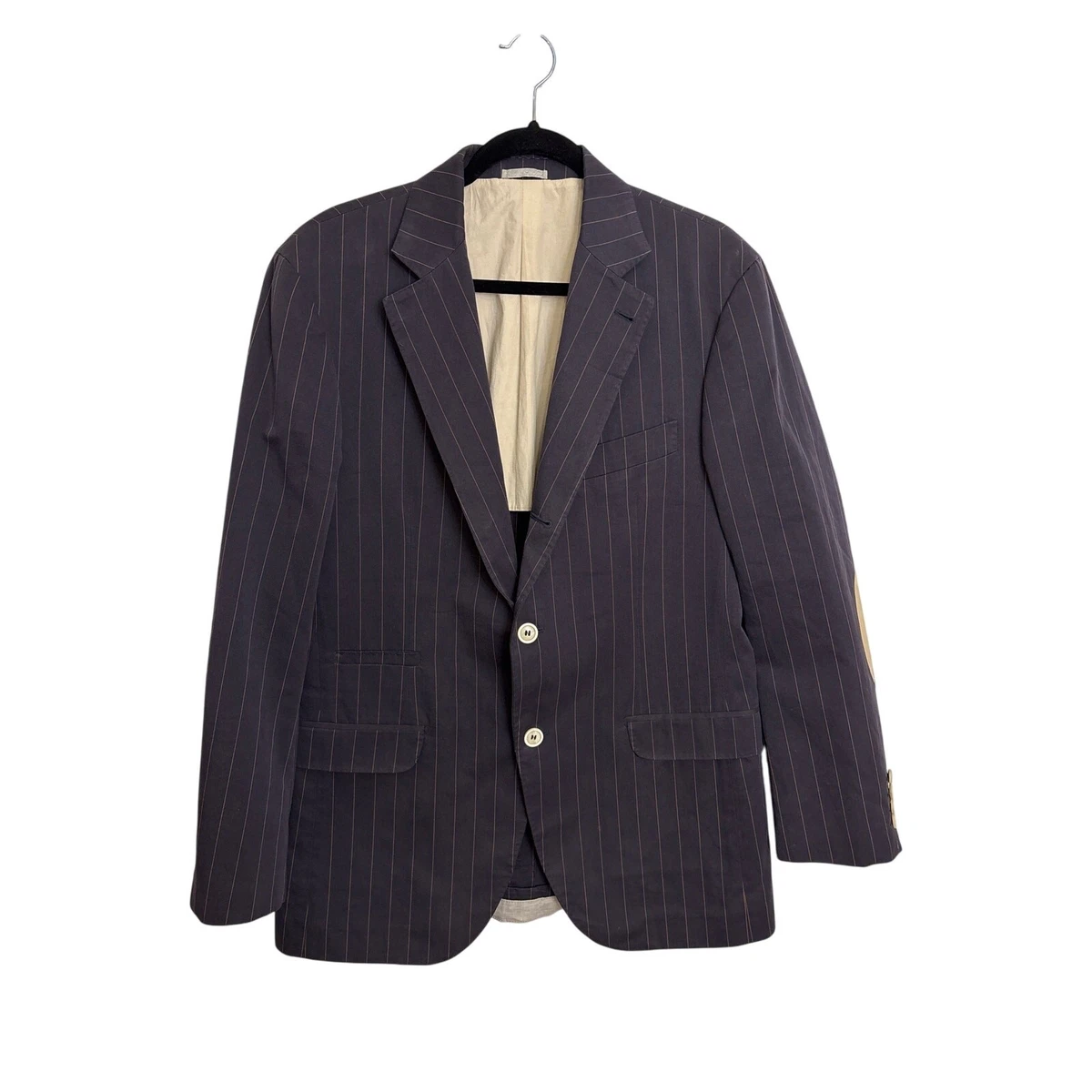 Blazer Homme Brunello Cucinelli Taille 50 UE - Bleu, Laine Et Soie (NEUF Sans étiquette)