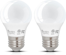 LED A15 ETL Listed Refrigerator Light Bulbs 2-Pack 5W 40W Replacement Waterpro