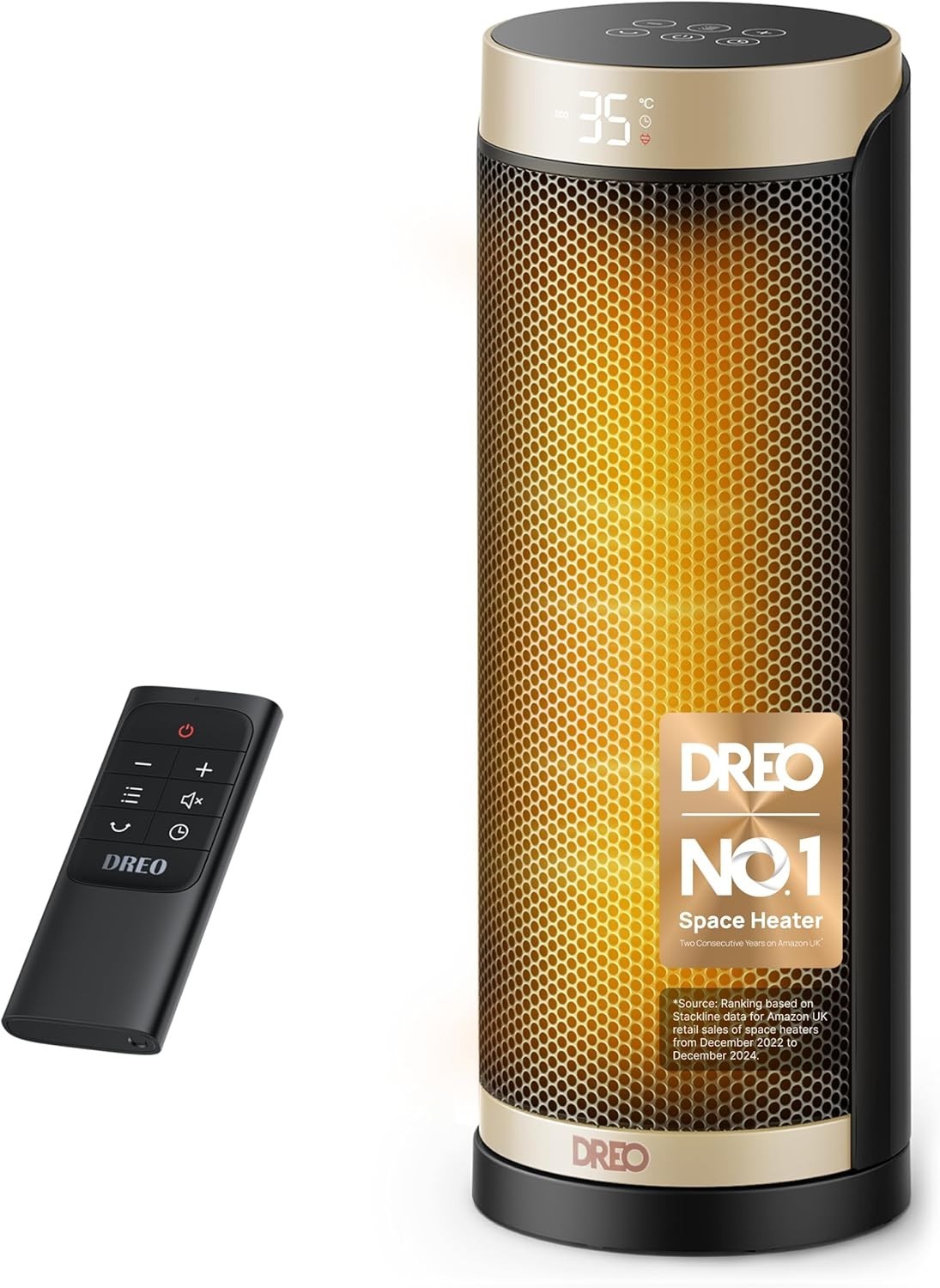 Dreo 16in Electric Heater Home 34dB Silent Ceramic Heater Oscillation New