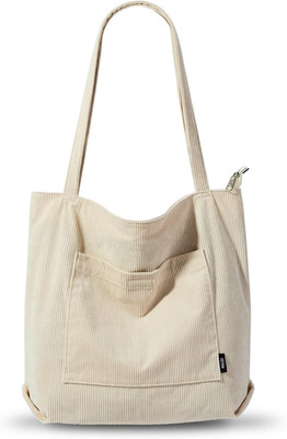 KALIDI Cord Tasche Damen Umhängetasche Groß Shopper Tasche Handtasche | Schulter