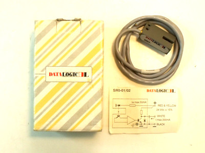 NIB Datalogic SR0-01 Photoelectric Slot Sensor:  NPN, Dark, 600Hz