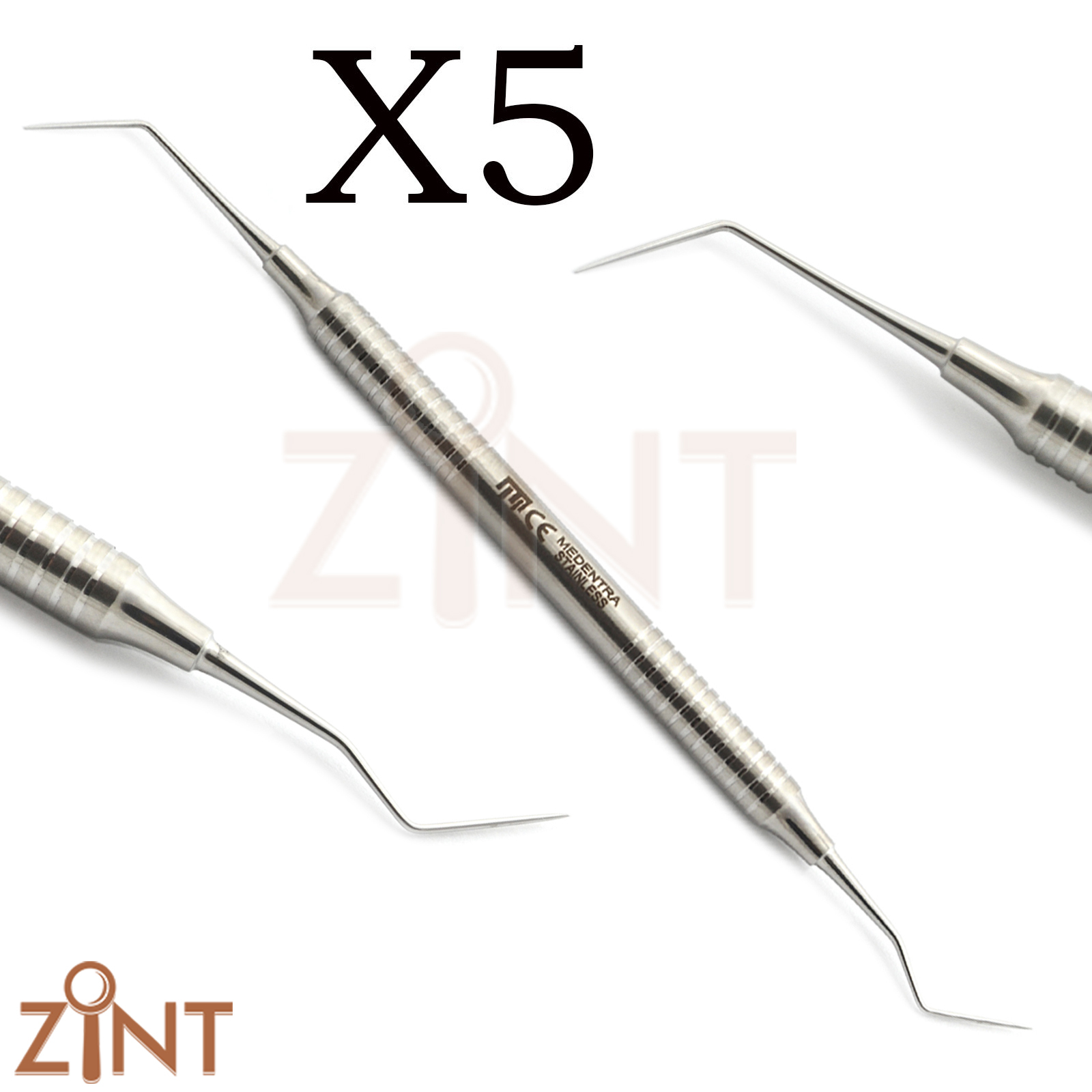 5er Set Dental Explorer DG16 Endodontische Sonde Doppelenddiagnostik