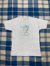 Vintage 70s 80s jerzees t shirt # 1 Yamaha motorcycles racing Large gray vtg